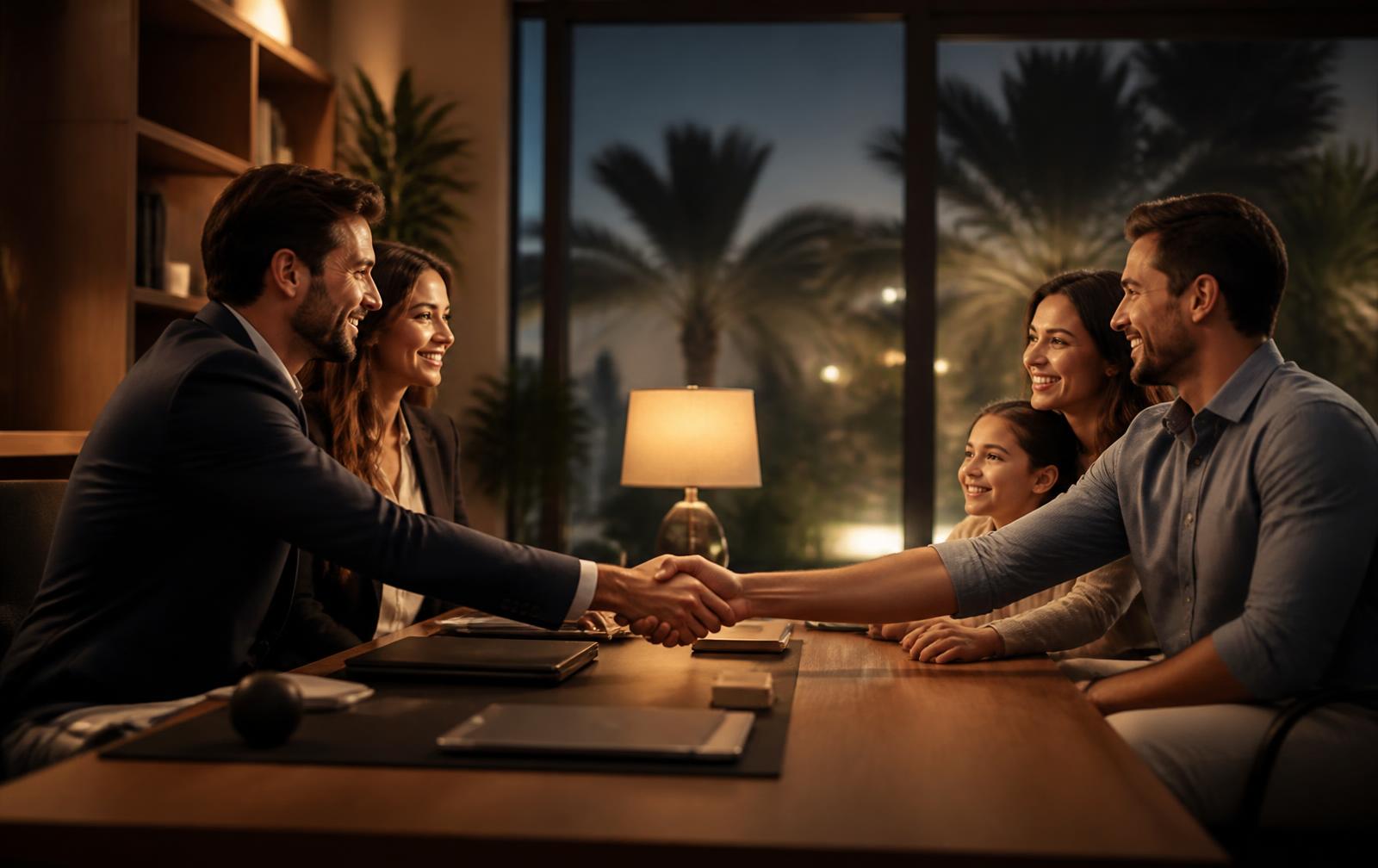 Vista Bail Bonds agents helping a family at their Vista, California office